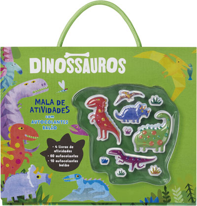 Dinossauros — Mala de Atividades com autocolantes balão - Livro de AAVV –  Grupo Presença
